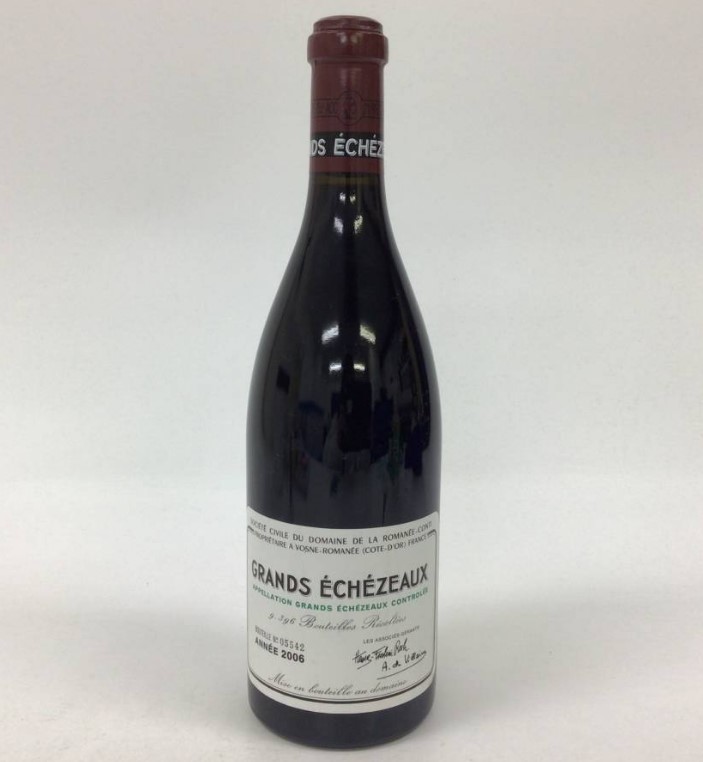 DRCグランエシェゾー 買取 姫路 ｜DRC グランエシェゾー 2006 750mlを