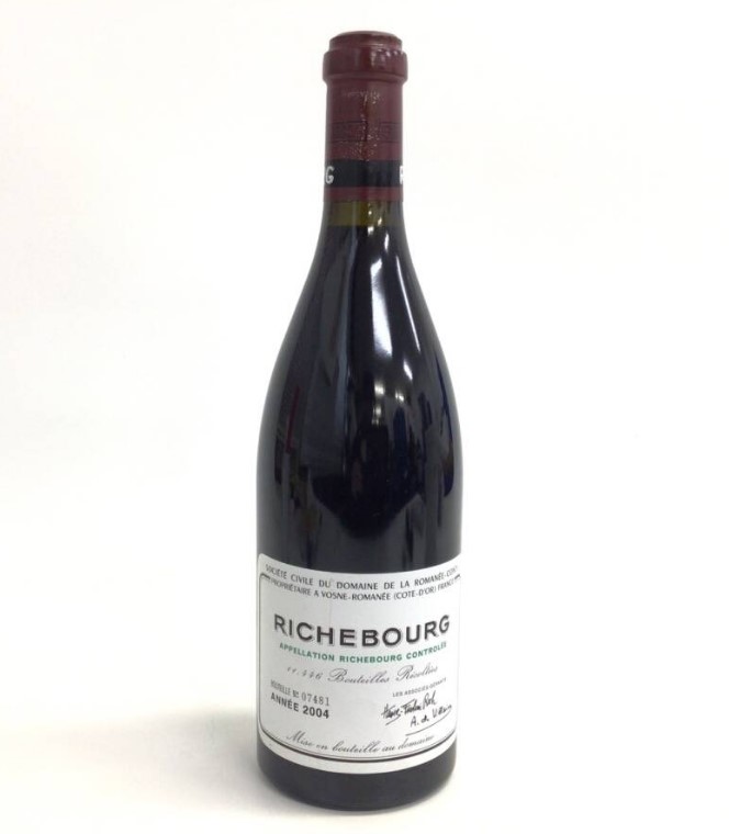 DRCリシュブール 買取 甲府 ｜ワイン DRC リシュブール ドメーヌ ド ラ ロマネコンティ 2004 750mlを