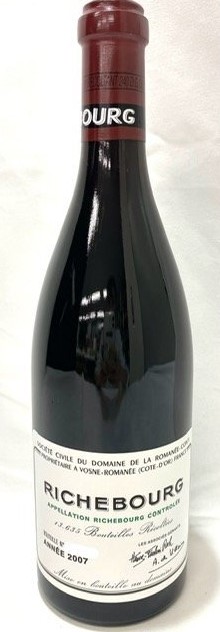 DRCリシュブール 買取 高槻 ｜ワイン　DRC　リシュブール　2007　ドメーヌ　ド　ラ　ロマネ・コンティ　RICHEBOURG 750ml 13%を