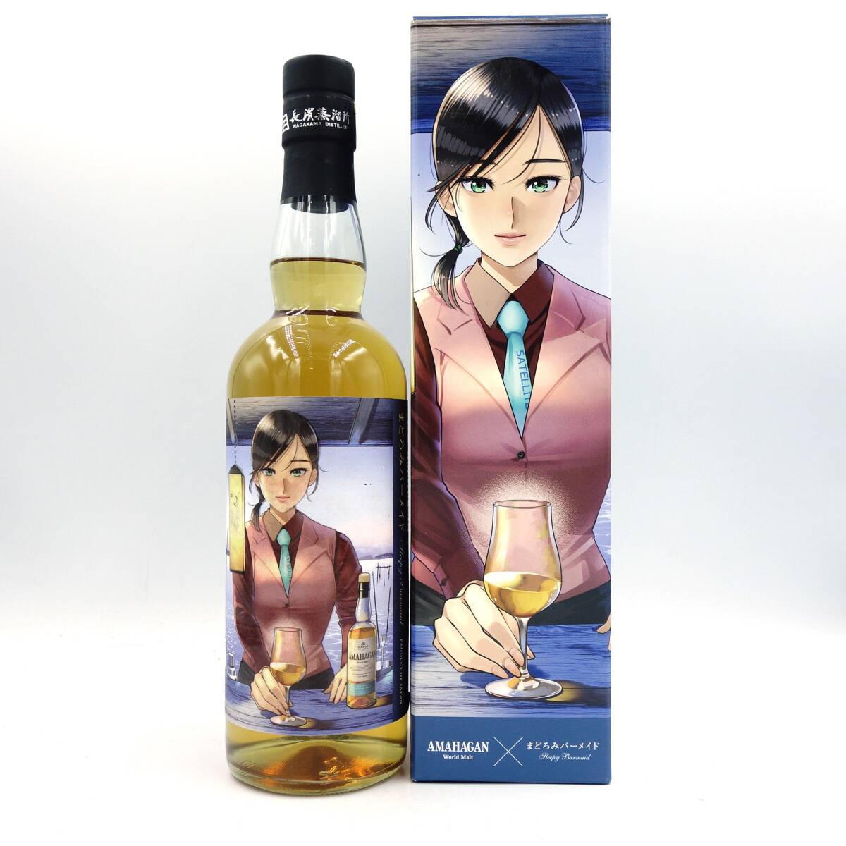 長浜蒸留所 アマハガン ワールドモルト まどろみバーメイド 月川 雪 700ml 47%