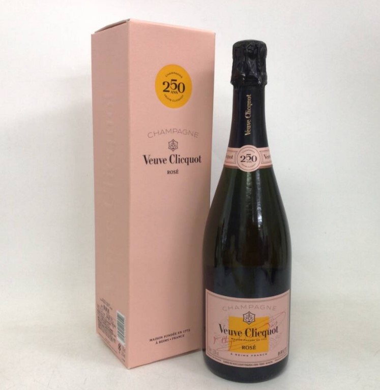 ヴーヴクリコ ロゼ 買取 大阪府 ｜シャンパン ヴーヴクリコ ロゼ 250周年記念 750ml 12.5%を