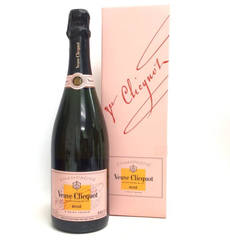 ヴーヴクリコ ロゼ 買取 和歌山県 ｜シャンパン ヴーヴクリコ ロゼ 750ml 箱付を