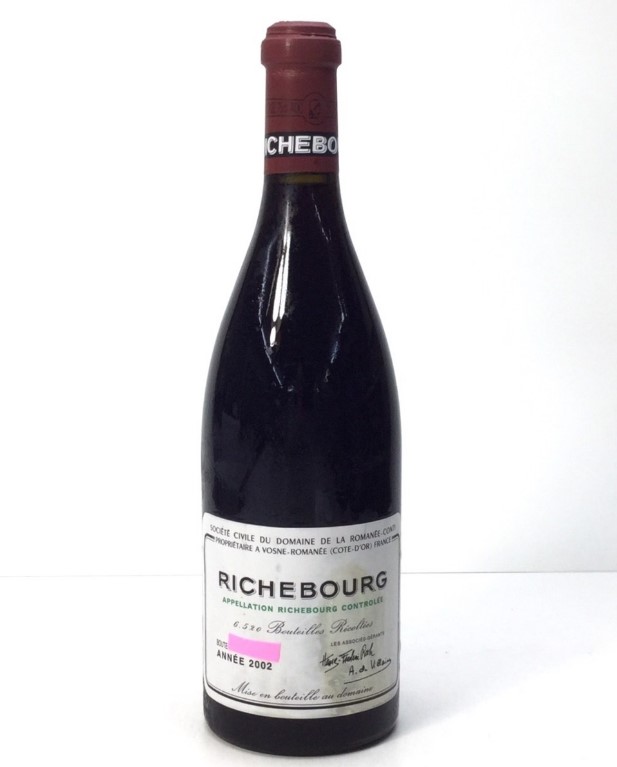 DRCリシュブール 買取 沖縄県 ｜ワイン 2002 DRC リシュブール 13％ 750mlを