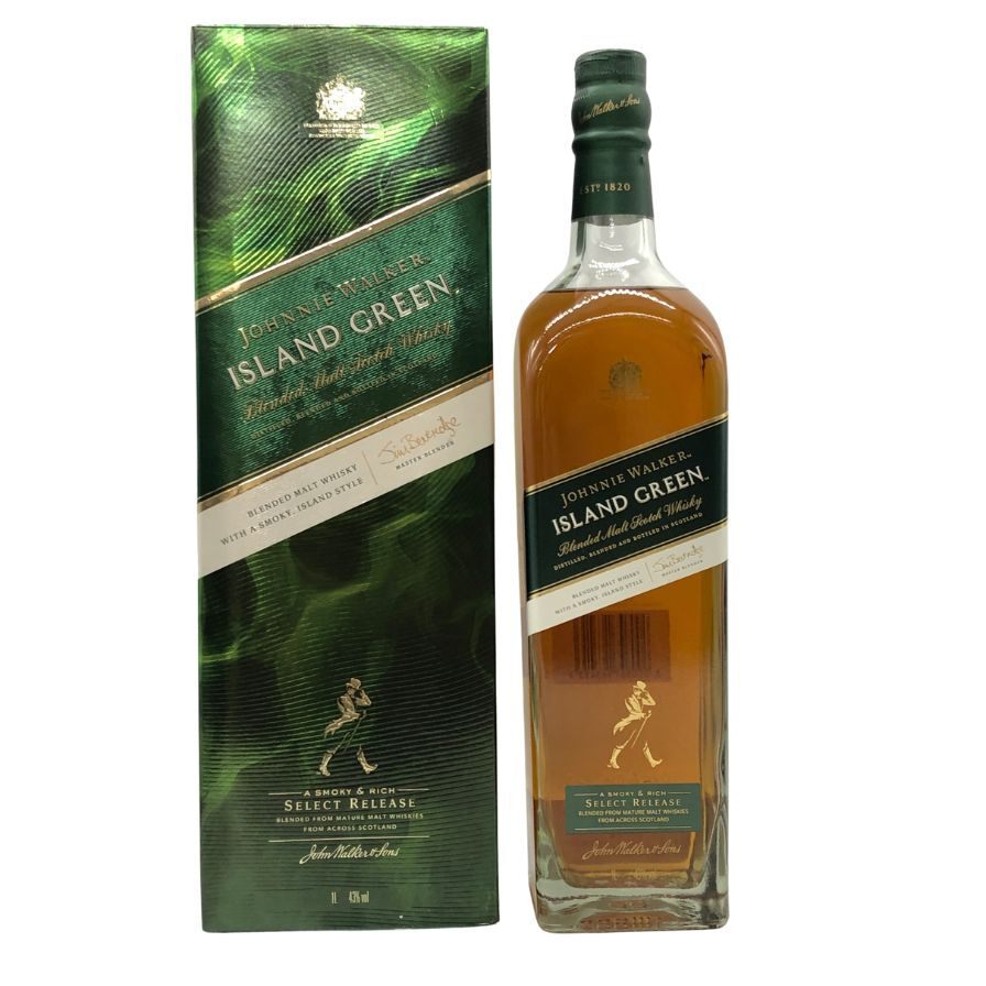 ジョニーウォーカー アイランドグリーン スコッチ ウイスキー 1000ml 43%