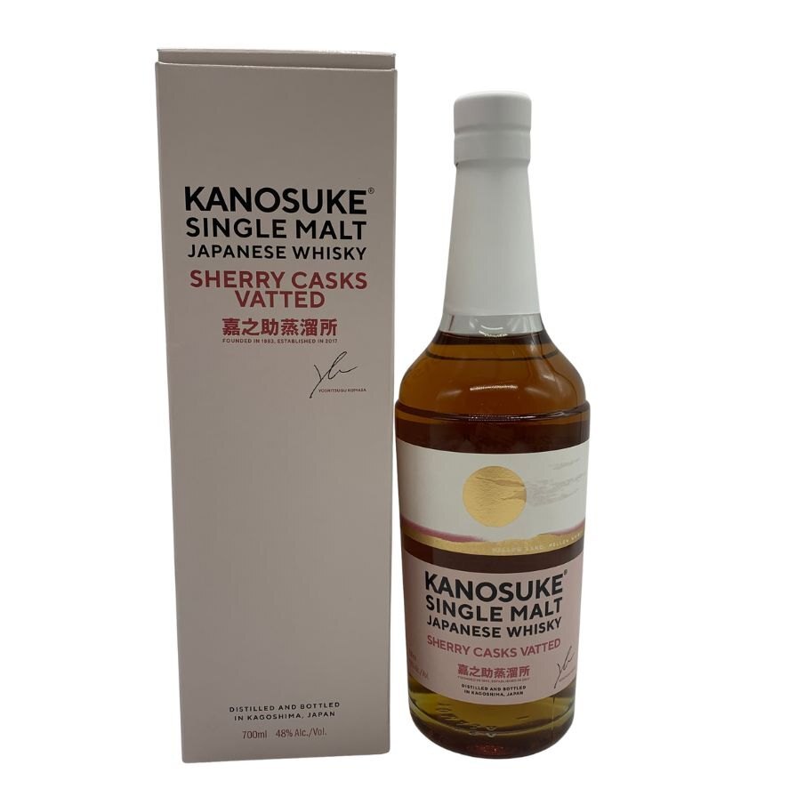 嘉之助蒸溜所 シングルモルト シェリーカスク ヴァッテド 700ml 48% KANOSUKE 