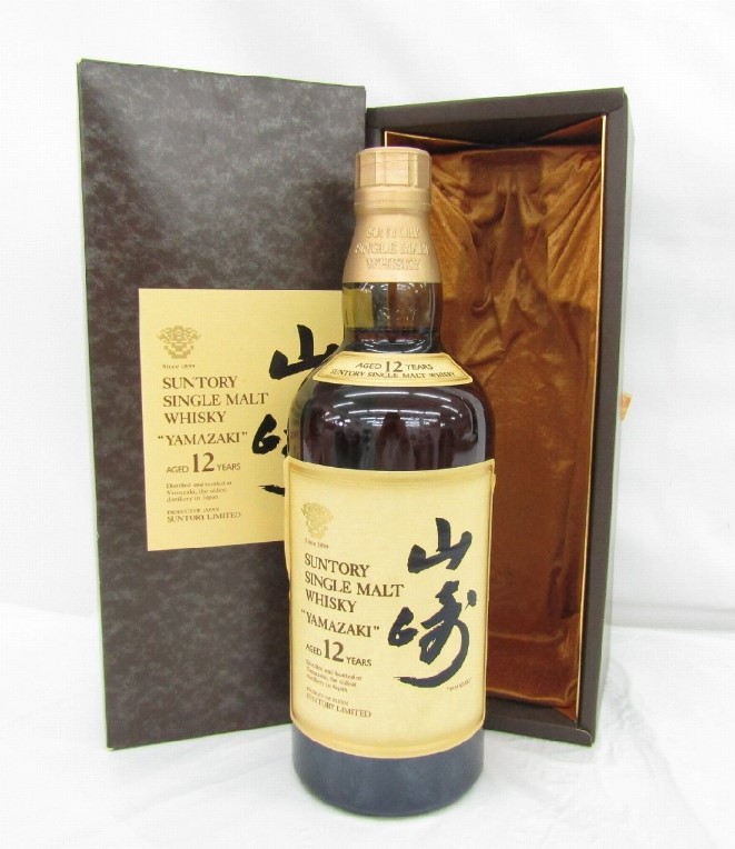 山崎12年 買取 奈良県 ｜ウイスキー [サントリー 山崎 12年 旧ラベル 750ml 43%]をお酒