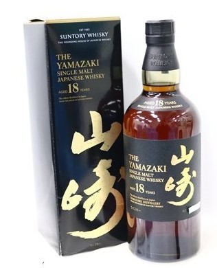 山崎18年 買取 岩手県 ｜ウイスキー [サントリー 山崎 18年 シングルモルト 700ml 43％]をお酒