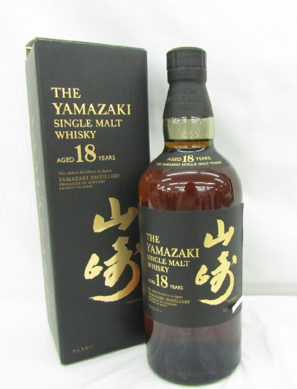 山崎18年 買取 山形県 ｜ウイスキー [サントリー 山崎 18年 シングルモルト]をお酒