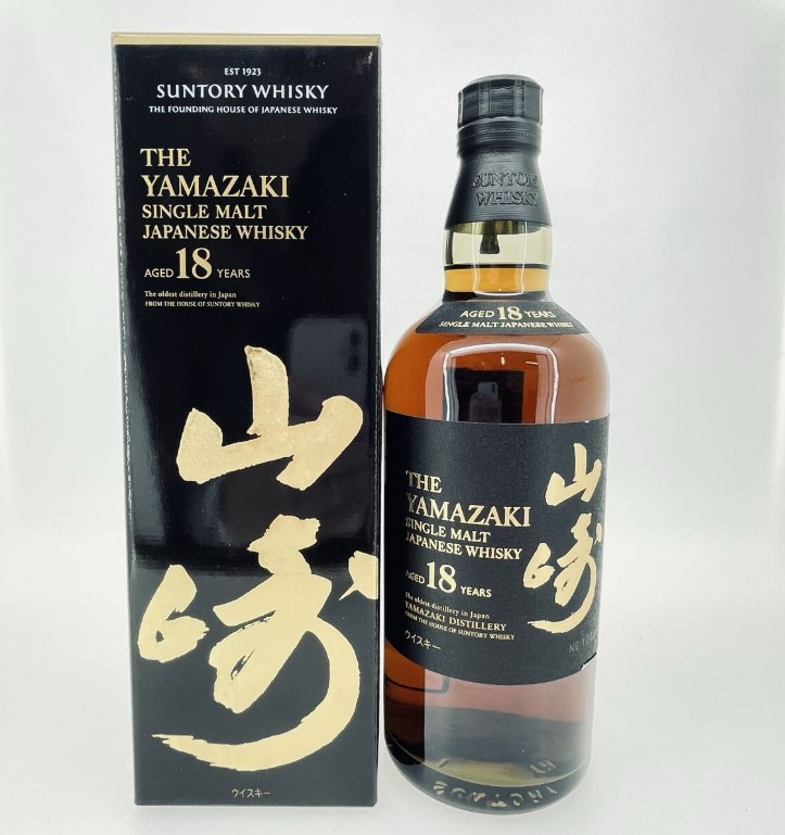 山崎18年 買取 大分県 ｜ウイスキー [サントリー 山崎18年 700ml 43% シングルモルト]をお酒