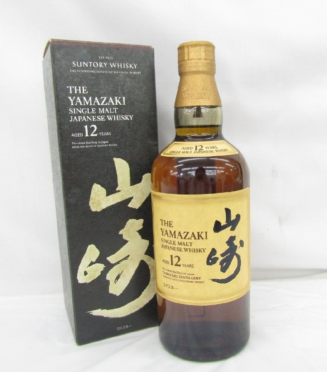 山崎12年 買取 滋賀県 ｜ウイスキー [サントリー 山崎 12年 700ml 43% 箱付]をお酒