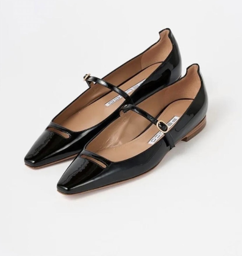 シルバー ポイン テッド トゥ ｜その他[ペリーコ ポインテッドトゥ フラットシューズ]を革靴