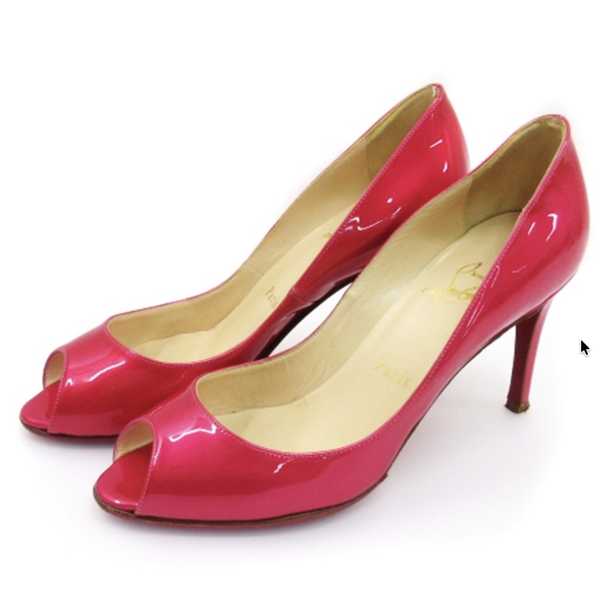 ルブタン 赤 ｜革靴買取でその他[クリスチャンルブタン オープントゥ パンプス]を買取しました。