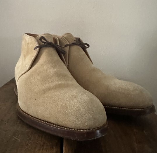 サンクリ スピン ｜革靴買取で紳士靴[Saint Crispin's チャッカブーツ]を買取しました。