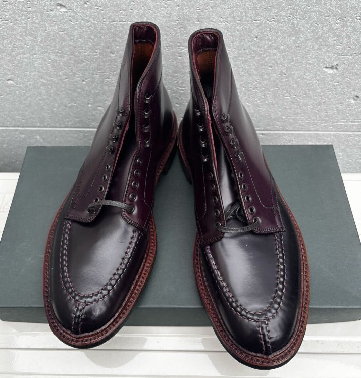 コードバン バーガンディ ｜革靴買取でブーツ[Alden コードバン タンカーブーツ]を買取しました。