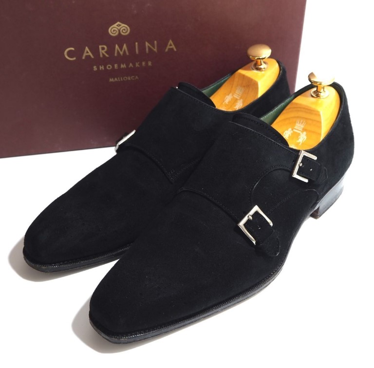 カルミナ ダブルモンク ｜革靴買取で紳士靴[CARMINA ダブルモンクストラップスエードシューズ]を買取しました。