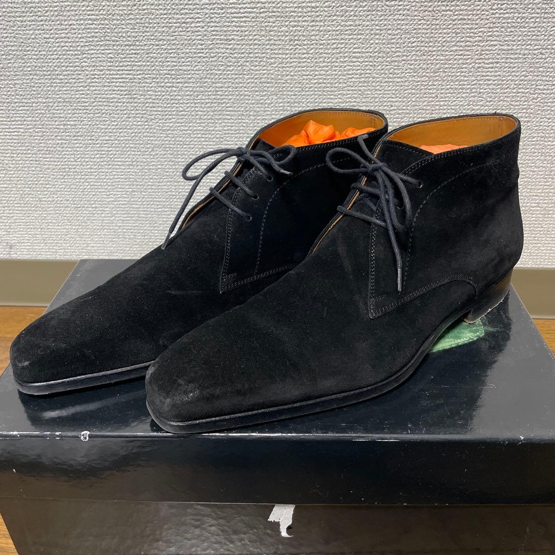 マグナーニ ブーツ ｜ブーツ[ MAGNANNI ブラック スエードチャッカーブーツ] を革靴