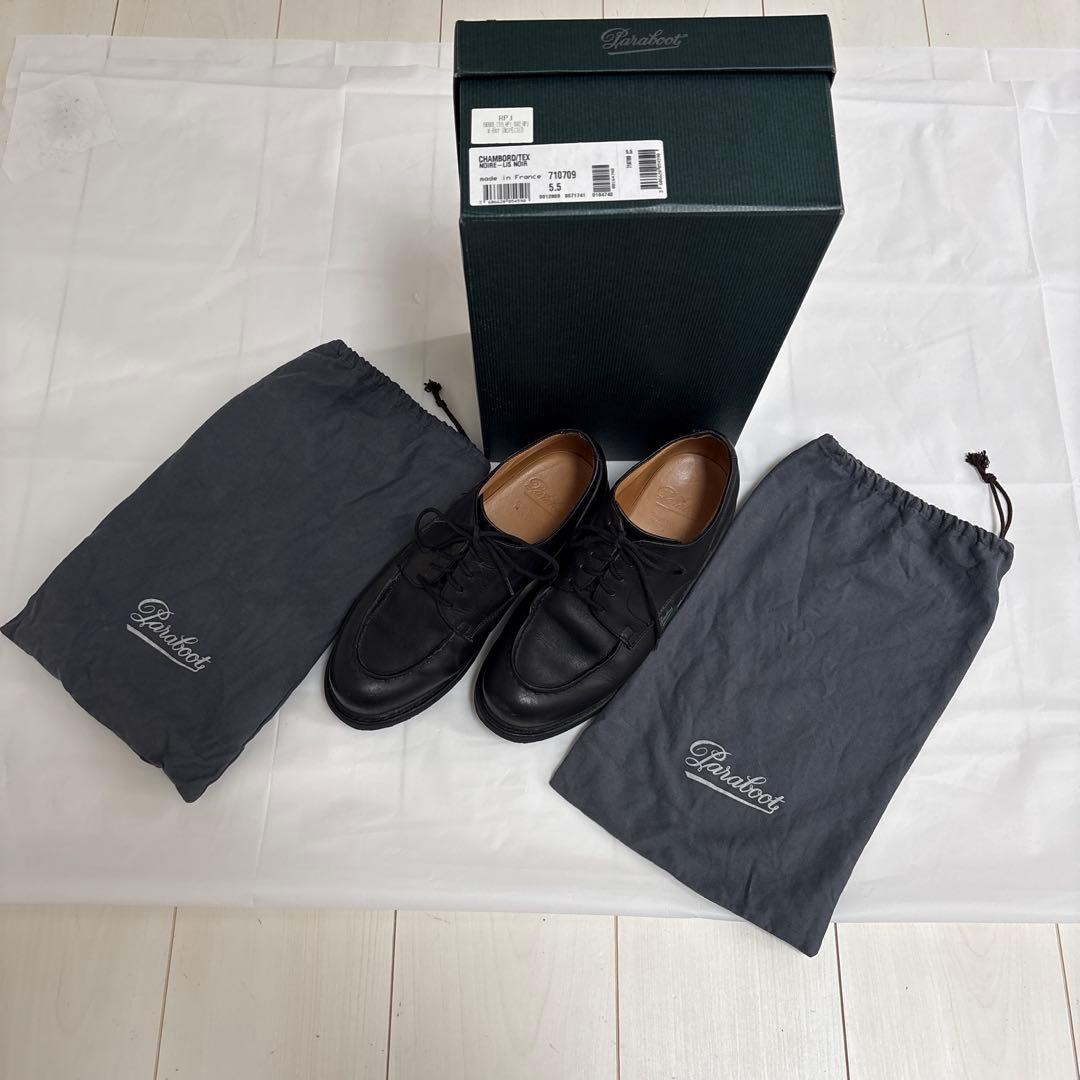 パラブーツ 大阪 ｜紳士靴[Paraboot / CHAMBORD / NOIR / 5.5F]を革靴