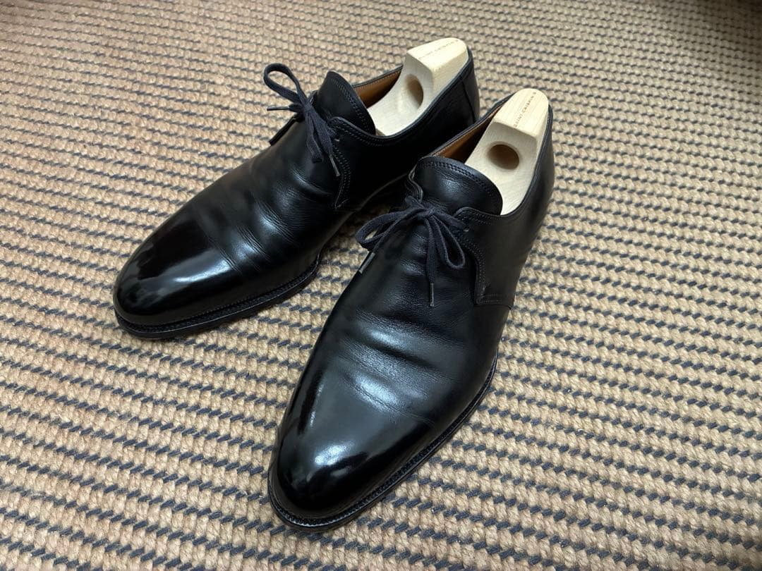 サンクリ スピン 靴 ｜革靴買取で紳士靴[Saint Crispin's ワンアイレットダービー]を買取しました。