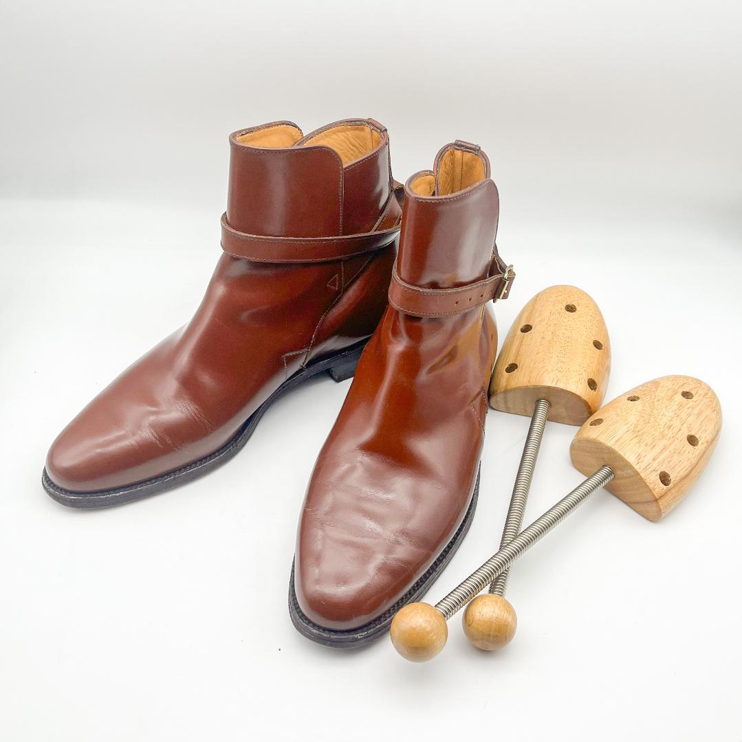 革靴 金具 ｜[ブーツ Clarks クラークス ジョッパーブーツ 本革　シューキーパー付き ]を革靴