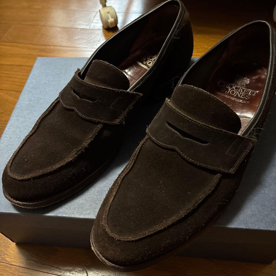 クロケット & ジョーンズ スエード ｜革靴買取で紳士靴[CROCKETT&JONES スエードローファー]を買取しました。