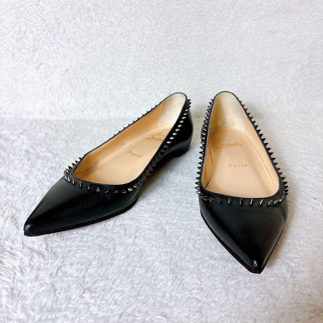 フラット シューズ スタッズ ｜その他[ Christian Louboutin スタッズ フラット パンプス シューズ] を革靴