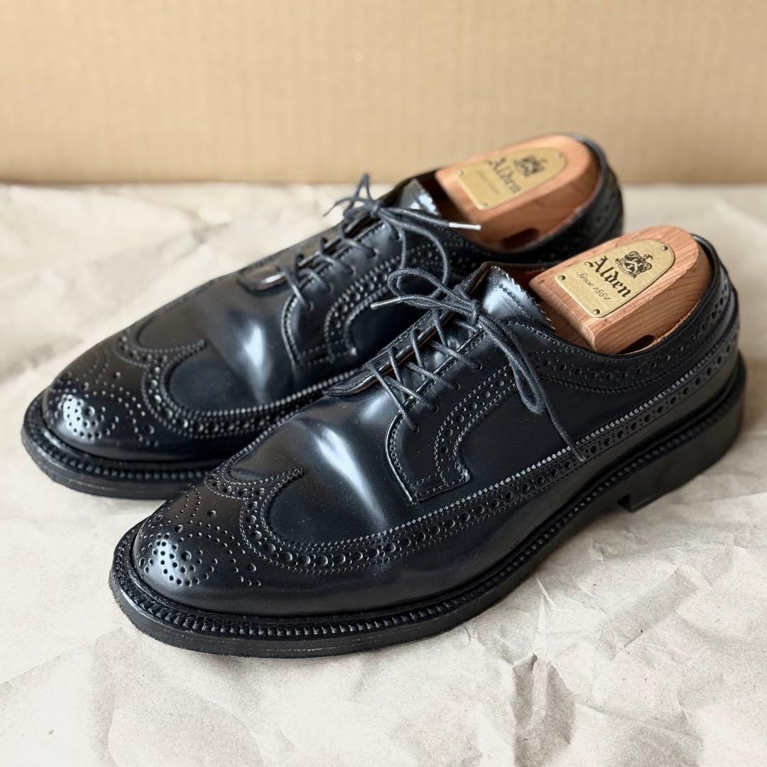 オールデン 9751 ｜紳士靴[ALDEN 9751 コードバン ロングウイングチップシューズ シューツリー付] を革靴