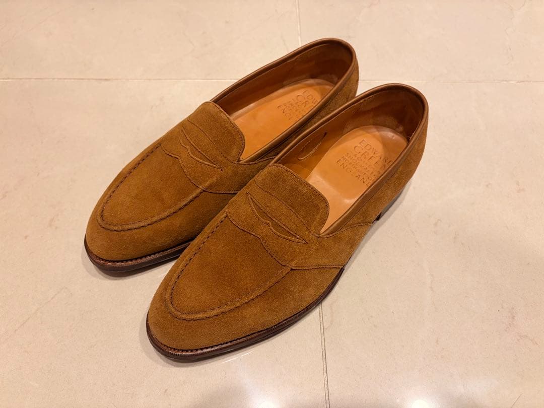 エドワード グリーン スエード ｜革靴買取で紳士靴[EDWARD GREEN Suede loafers]を買取しました。