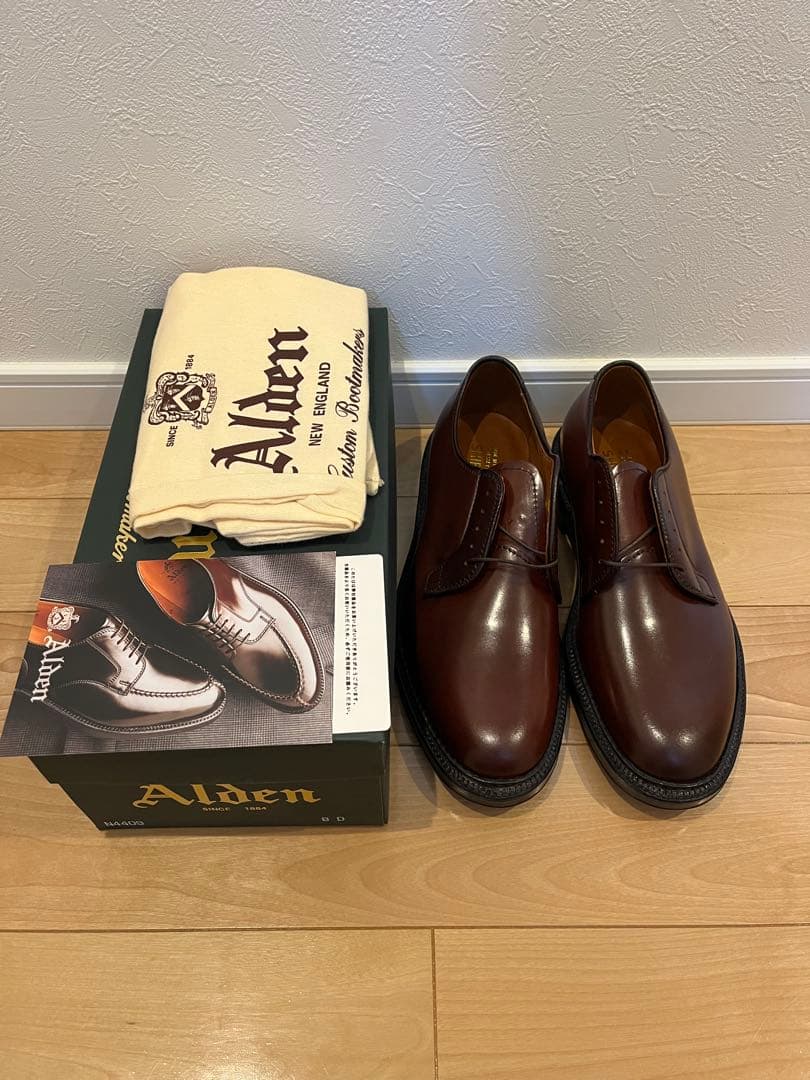 オールデン プレーン トゥ ｜革靴買取で紳士靴[Alden Plain-toe shell cordovan]を買取しました。